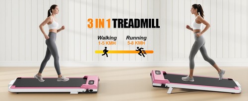 Pink walking pad with incline - walking,
